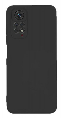 Husa Silicon Silk Touch compatibila cu Xiaomi Redmi Note 11 Pro 5G, interior catifea, Negru foto