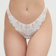 women'secret tanga FEMININE LACE culoarea alb, 8327293