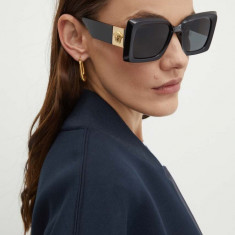 Versace ochelari de soare femei, culoarea negru, 0VE4467U