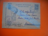 HOPCT CARTE POSTALA NR 516 L -REGIMENTUL CALARASI - CENZURAT OF POSTAL MILITAR 176 - ANUL 1942 / TIMBRUL FIX REGELE MIHAI -STAMPILOGRAFIE -CIRCULATA