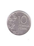 Moneda Finlanda 10 pennia 1990, stare buna, curata