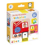 Primul meu puzzle, Banana Panda, On-The-Go, Vehicule, 20 piese