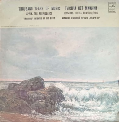 Disc vinil, LP. Thousand Years Of Music. Spain. The Renaissance-MADRIGAL-241556 foto