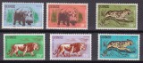 Guineea 1962 fauna MI 128-133 MNH, Nestampilat
