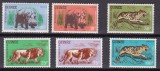 Guineea 1962 fauna MI 128-133 MNH, Nestampilat