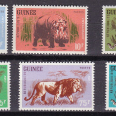 Guineea 1962 fauna MI 128-133 MNH