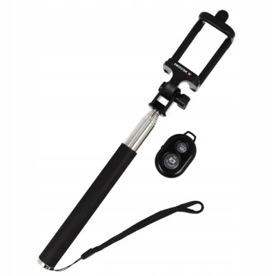 Selfie Stick Bluetooth Swissten Negru foto