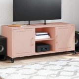 VidaXL Dulap TV, roz, 100,5x39x43,5 cm, oțel