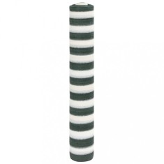 Plasa protectie intimitate, verde/alb,1,5x25 m, HDPE, 150 g/m&amp;sup2; foto
