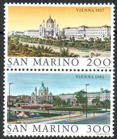 C2238 - San Marino 1981 - Viena 2v.neuzat,perfecta stare