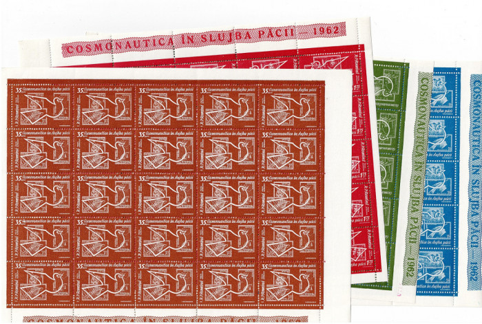 Romania LP 541 serie de coli de 25 de timbre neștampilate MNH