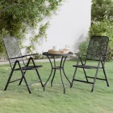 Cumpara ieftin Set mobilier grădină 3 piese antracit plasă metalică expandată