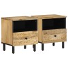VidaXL Noptiere, 2 buc., 40x33x46 cm, lemn masiv de acacia 356898