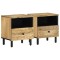 vidaXL Noptiere, 2 buc., 40x33x46 cm, lemn masiv de acacia 356898