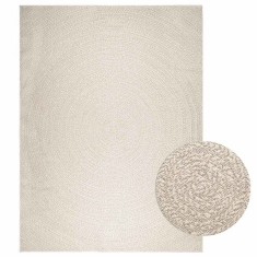 vidaXL Covor &bdquo;ZIZUR&rdquo; crem aspect iută pentru interior și exterior 4010383