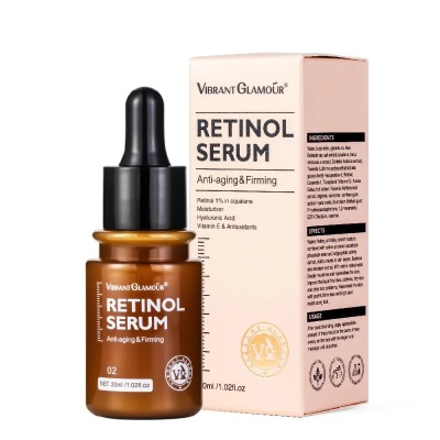 Ser cu Retinol Acid Hialuronic si Vitamina E hidratant anti-imbatranire Vibrant Glamour 30 ml foto