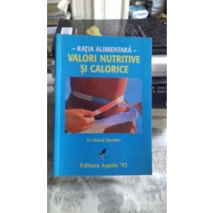 VALORI NUTRITIVE SI CALORICE - HELMUT OBERRITTER