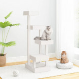 Ansamblu de pisici, alb, 45,5x49x103 cm, lemn masiv de pin GartenMobel Dekor, vidaXL