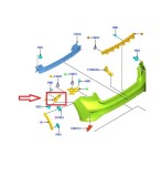 Suport bara de protectie Ford Focus, 04.2018-, Hatchback, Spate, partea Dreapta, lateral, Aftermarket, Rapid