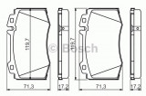 Set placute frana,frana disc MERCEDES S-CLASS (W220) (1998 - 2005) BOSCH 0 986 494 576