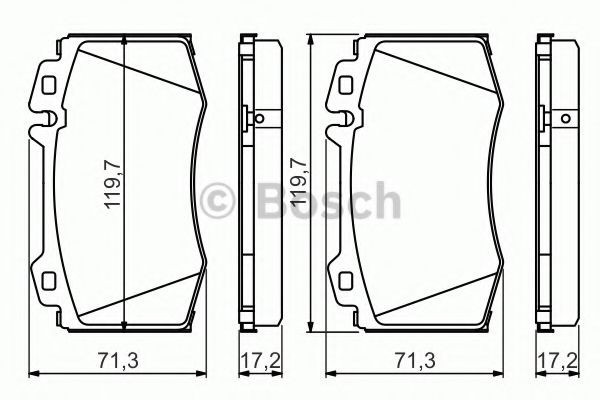 Set placute frana,frana disc MERCEDES C-CLASS (W203) (2000 - 2007) BOSCH 0 986 494 576