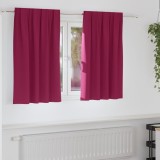 vidaXL Perdele Opaque cu Inel 2 pcs Roșu Vin 140 x 140 cm Poliester 4107463