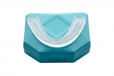 Set 2 gutiere Bruxism Oz Denta Sapphire impotriva scrasnitului din dinti + cutie protectie foto