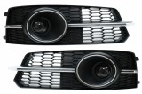 Grile Laterale Audi A6 C7 4G S Line Facelift (2015-2018) Crom Performance AutoTuning, KITT