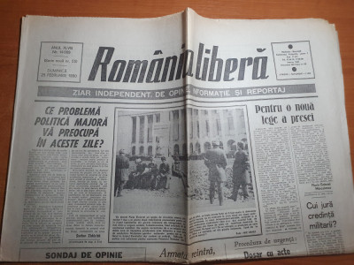 romania libera 25 februarie 1990-art. de la paris la nasaud foto