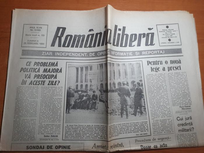 romania libera 25 februarie 1990-art. de la paris la nasaud