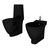 Cumpara ieftin Set Toaleta si Bideu Ceramica Negru