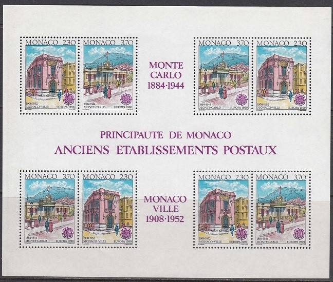 A45 - Monaco 1990 - Europa-cept neuzat,perfecta stare