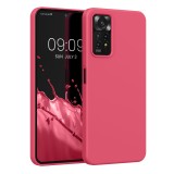 Husa Kwmobile pentru Xiaomi Redmi Note 11 Pro/Redmi Note 11 Pro 5G, Silicon, Roz, 57373.238, Carcasa