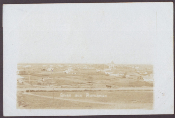 3806 - SIRET, Bucovina, Panorama, Romania - old postcard, real Photo - used