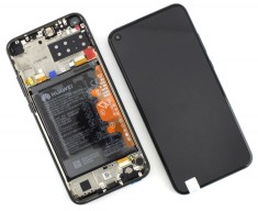 Display Huawei P40 Lite E ART-L29 Display Service Pack cu Rama Black Negru