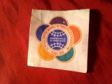 Vigneta Romania RPR -Ecuson - Festival 1959 Tineret Viena ,h=5,3cm