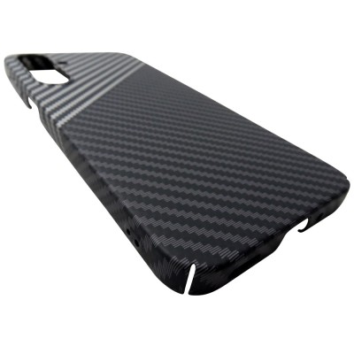 Husa spate policarbonat aspect Carbon argintiu, gri, negru pentru Samsung Galaxy A16 4G, 5G foto