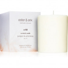 ester & erik scented candle juniper & artemisia (no. 11) lumânare parfumată Refil 350 g