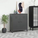 vidaXL Fișet industrial, antracit, 90x40x100 cm, oțel