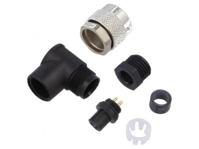 Conector M9 mufă mamă aurit 125V IP67 3 PIN foto