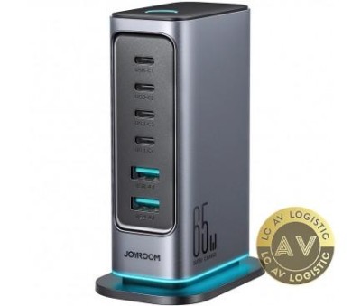 Incarcator Statie Joyroom JR-TCM02 65W 3.25A 2 x USB-A - 4 x USB-C Gri foto