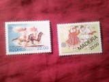 2 Serii 1 valoare - Azore si Madeira - Portugalia 1981 Europa CEPT - Folclor
