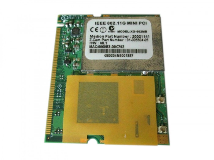 130.Modul/Placa retea wifi wireless wifi laptop XG-602MB