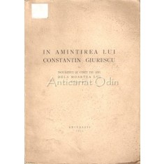 In Amintirea Lui Constantin Giurescu - Constantin Marinescu - 1944