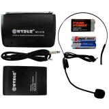 Cumpara ieftin Microfon Wireless Lavaliera WVNGR WG-101B, 30m, LED, FM, Jack 3.5mm/6.3mm, Baterii Incluse, Clip Curea, Ideal Prezentari/Karaoke/Conferinte