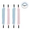 Bigudiuri Păr, Heatless Roller, Set 4 Bucăți, Culoare Roz și Bleu, 19cm