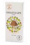 Ciocolata 54% cacao cu lapte si fistic, 80g, Razvan Idicel