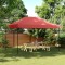 Gossi cort de petrecere pliabil pop-up, 440x292x315 cm, visiniu