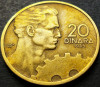 Moneda 20 DINARI / DINARA - RSF YUGOSLAVIA, anul 1955 * cod 1797 B, Europa