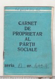 bnk div Carnet de proprietar al partii sociale - 1983